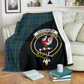 Cockburn Ancient Tartan Crest Blanket - 3 Sizes